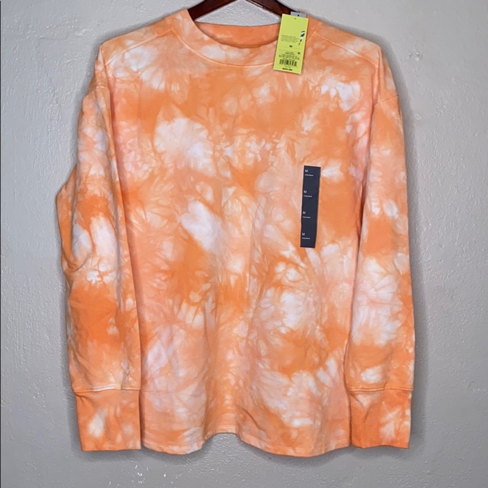 French Terry Crewneck Pullover - Orange